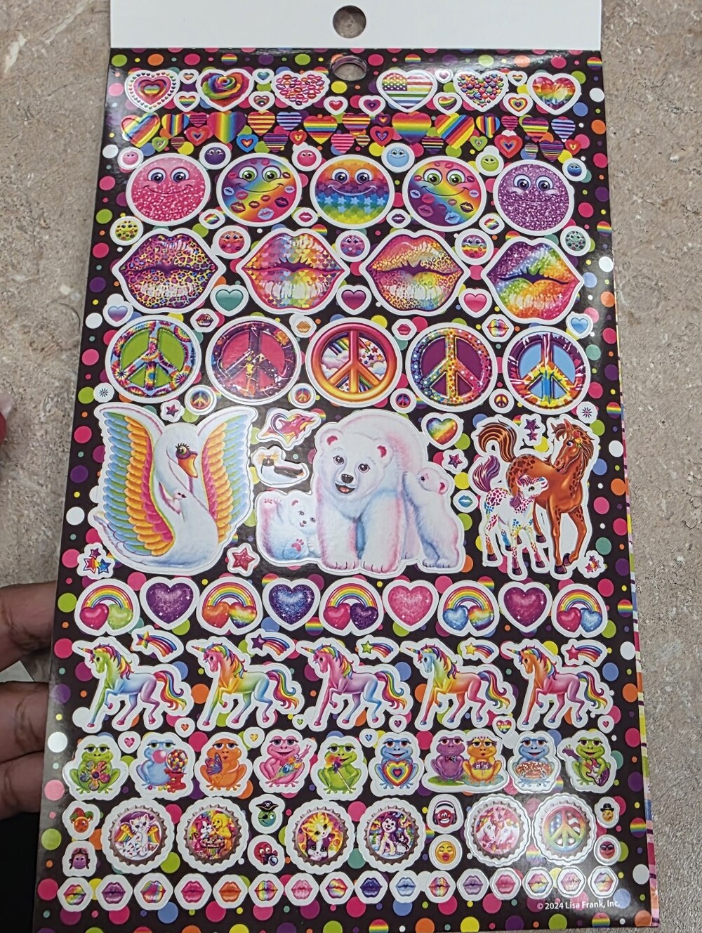 Lisa Frank Rainbow Multicolor 600+ Sticker Pack - Picture 2 of 6